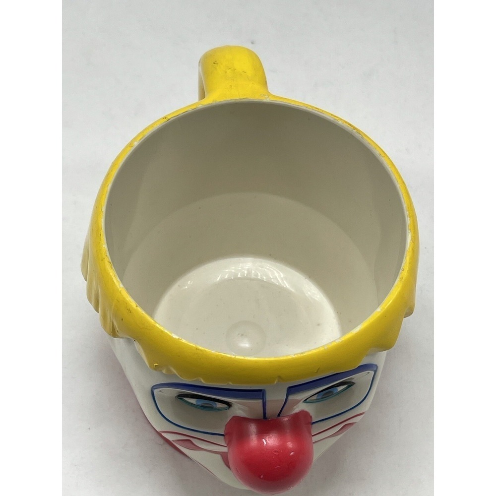 Vintage Ringling Bros and Barnum & Bailey Circus White CLOWN Plastic Mug Cup - Picture 5 of 9